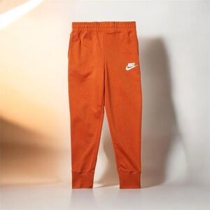Nike Girl's High-Waisted Fitted Pants (Little/Big Kids) Sport Spice/White SM